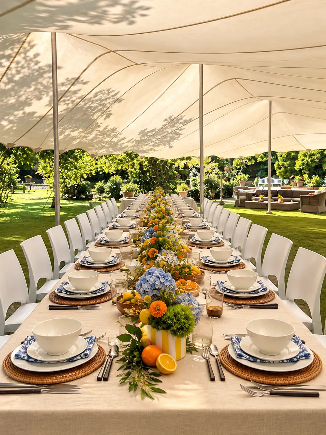 Standard Bank CIB Marketing & Branding team outdoor cooking class in a Parkhurst garden.